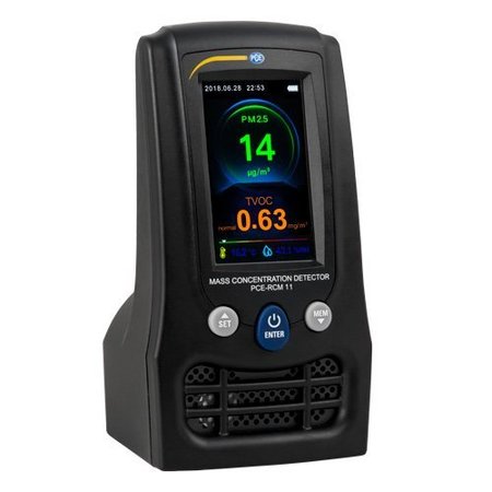 PCE INSTRUMENTS Air Quality Meter, PM 2.5 / PM 10 PCE-RCM 11